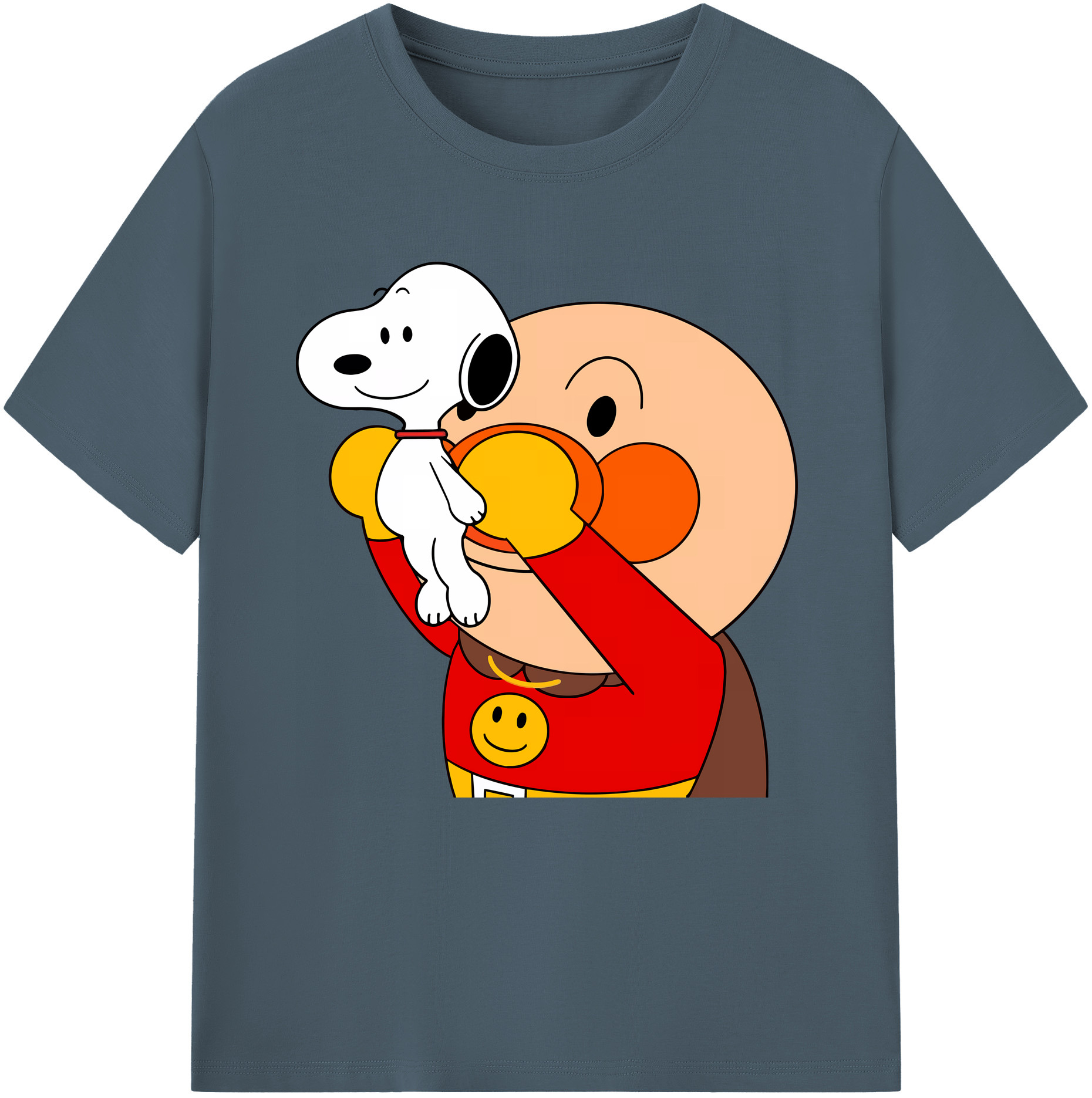 （画像用） アンパンマン Anpanman 綿100％半袖Tシャツ（フロントプリント）